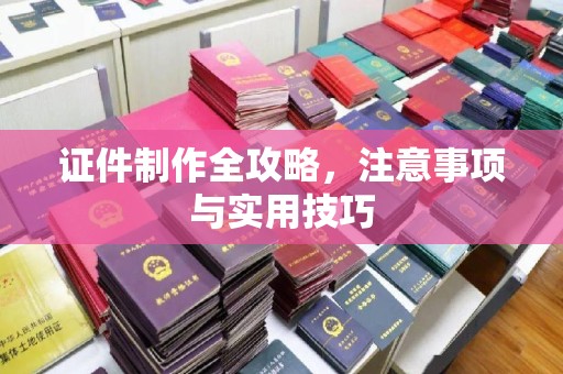 芳苑证件制作全攻略，注意事项与实用技巧
